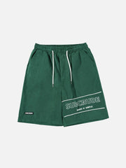 Shorts mit Buchstabenstickerei