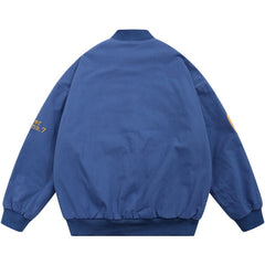 Manteau d'hiver simple avec broderie de lettres