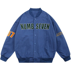 Manteau d'hiver simple avec broderie de lettres