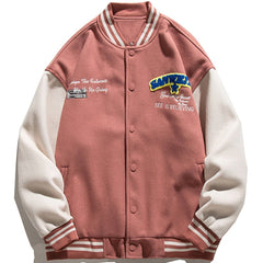 Wintermantel mit Buchstabenstickerei