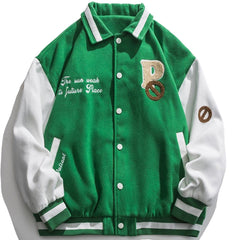 Wintermantel mit Buchstabe P