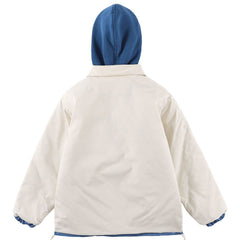 Letter Patch Fake Two Winter Coat