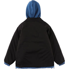 Manteau d'hiver à patch lettre Fake Two