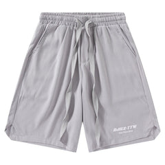 Shorts mit Buchstaben-Print