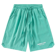 Shorts mit Buchstaben-Print