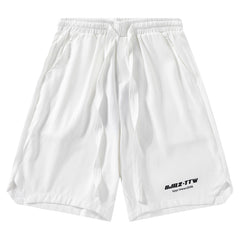 Shorts mit Buchstaben-Print