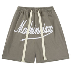 Short à imprimé lettre