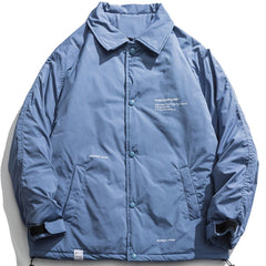 Letter Print Winter Coat