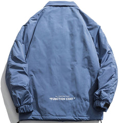 Letter Print Winter Coat