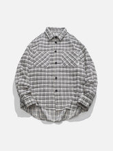 Chemises à manches longues avec réticule imprimé de lettres