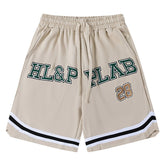 Lettering Drawstring Shorts