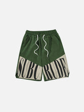 Letters Patchwork Shorts