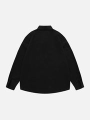 Langarmshirt mit Buchstaben-Print und Halsketten-Design