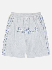 Shorts mit Kordelzug und Linienbuchstaben