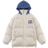 Wintermäntel mit Kapuze und Love Bear-Print