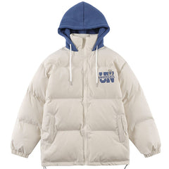 Wintermäntel mit Kapuze und Love Bear-Print