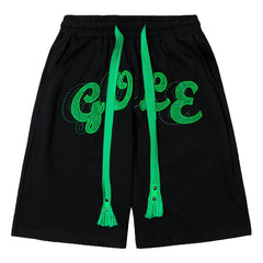 Minimalistische Flocking-Shorts