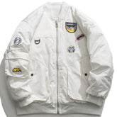 Manteau d'hiver minimaliste avec badge