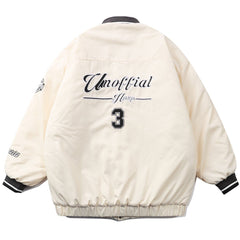 Wintermantel mit Monogramm-Stickerei