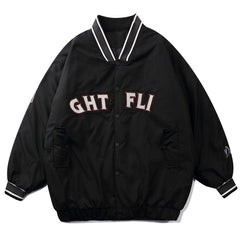 Wintermantel mit Monogramm-Stickerei