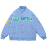 Wintermantel mit Monogramm-Print