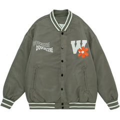 Wintermantel mit Monogramm-Print