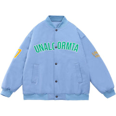 Wintermantel mit Monogramm-Print