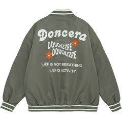 Wintermantel mit Monogramm-Print