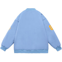 Wintermantel mit Monogramm-Print