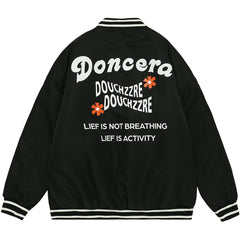 Wintermantel mit Monogramm-Print