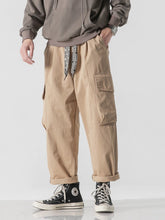 Pantalon cargo droit multi-poches
