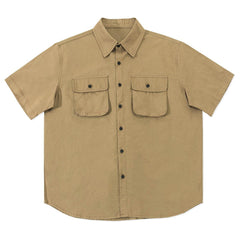 Multi Pockets Short Sleeve Shirt
