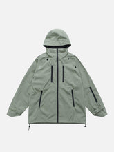 Anorak mit mehrfarbigem Reißverschluss