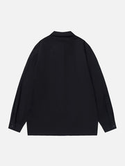 NOWT REND Print Long-Sleeved Shirt