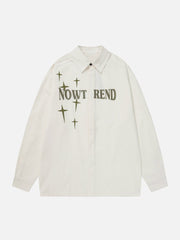 NOWT REND Print Long-Sleeved Shirt