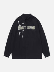 NOWT REND Print Long-Sleeved Shirt