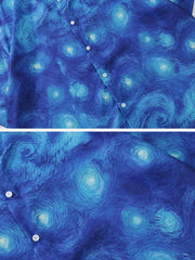 Oil On Canvas Print Short Sleeve Shirt