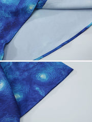 Oil On Canvas Print Short Sleeve Shirt