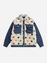 Sherpa-Mantel „Origin Denim Patchwork“