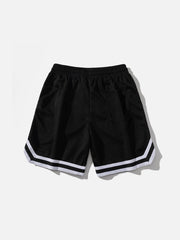 Sportshorts mit Streifen am Hosenbein