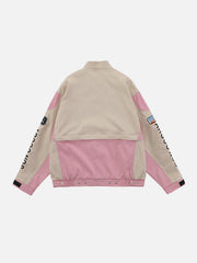 Patchwork Detachable Racing Jacket