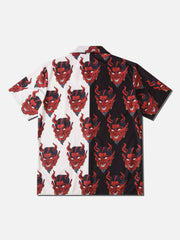 Patchwork Devil Short Sleeve Shirt