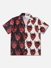 Patchwork Devil Short Sleeve Shirt