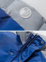 Wintermantel mit Patchwork-Stickerei