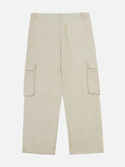 Pantalon cargo ample patchwork