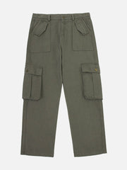 Pantalon cargo ample patchwork