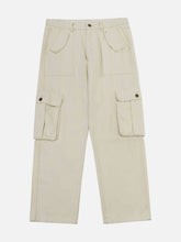 Pantalon cargo ample patchwork