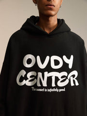 Sweat à capuche patchwork étoile