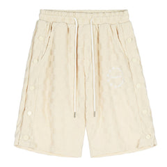 Karierte Shorts mit Kordelzug