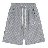 Karierte Shorts mit Kordelzug